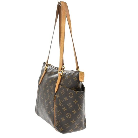 LOUIS VUITTON Logo Totally PM Shoulder Bag Monogram Leather Brown - Picture 3 of 15